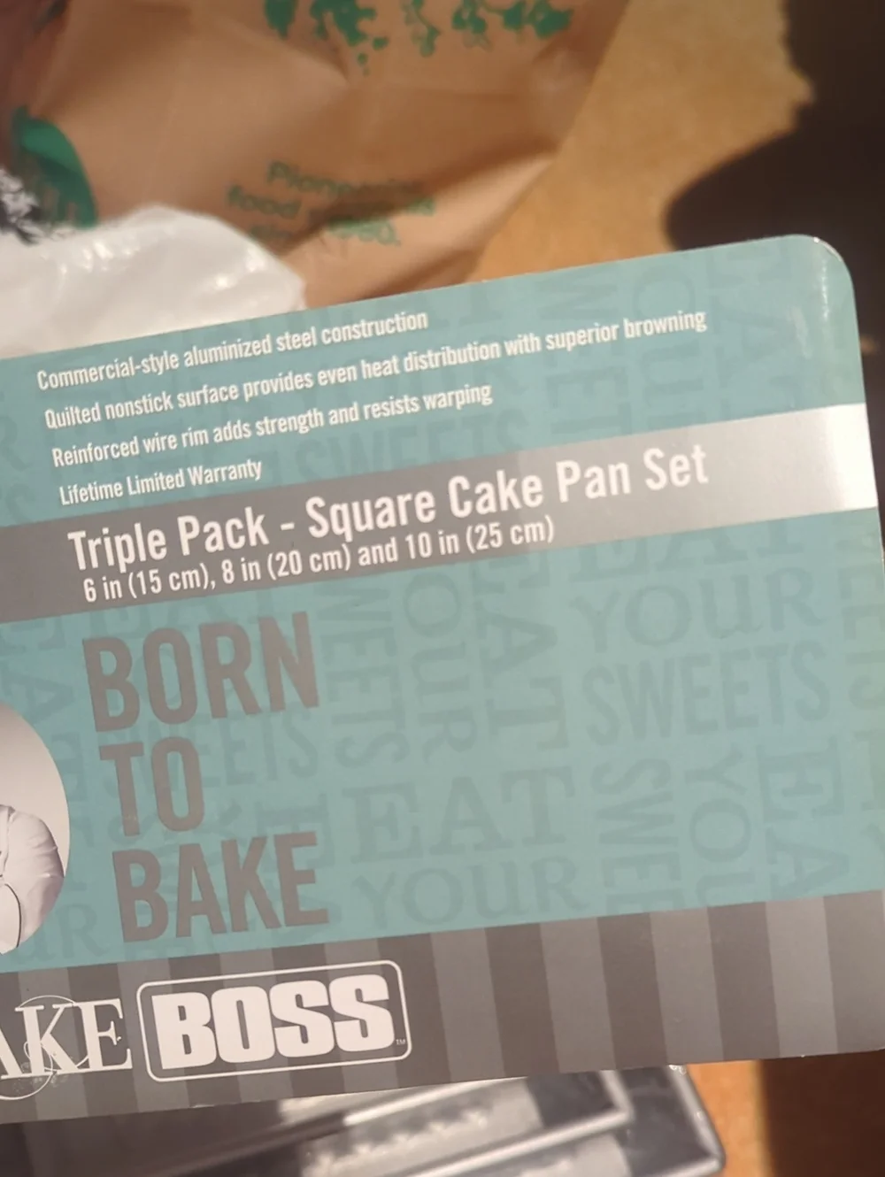 Square Cake Pan Set (3)